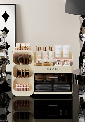 Kosmetik Aufbewahrungsbox Groß Make-up Hautpflege Organizer Mehrlagig Display