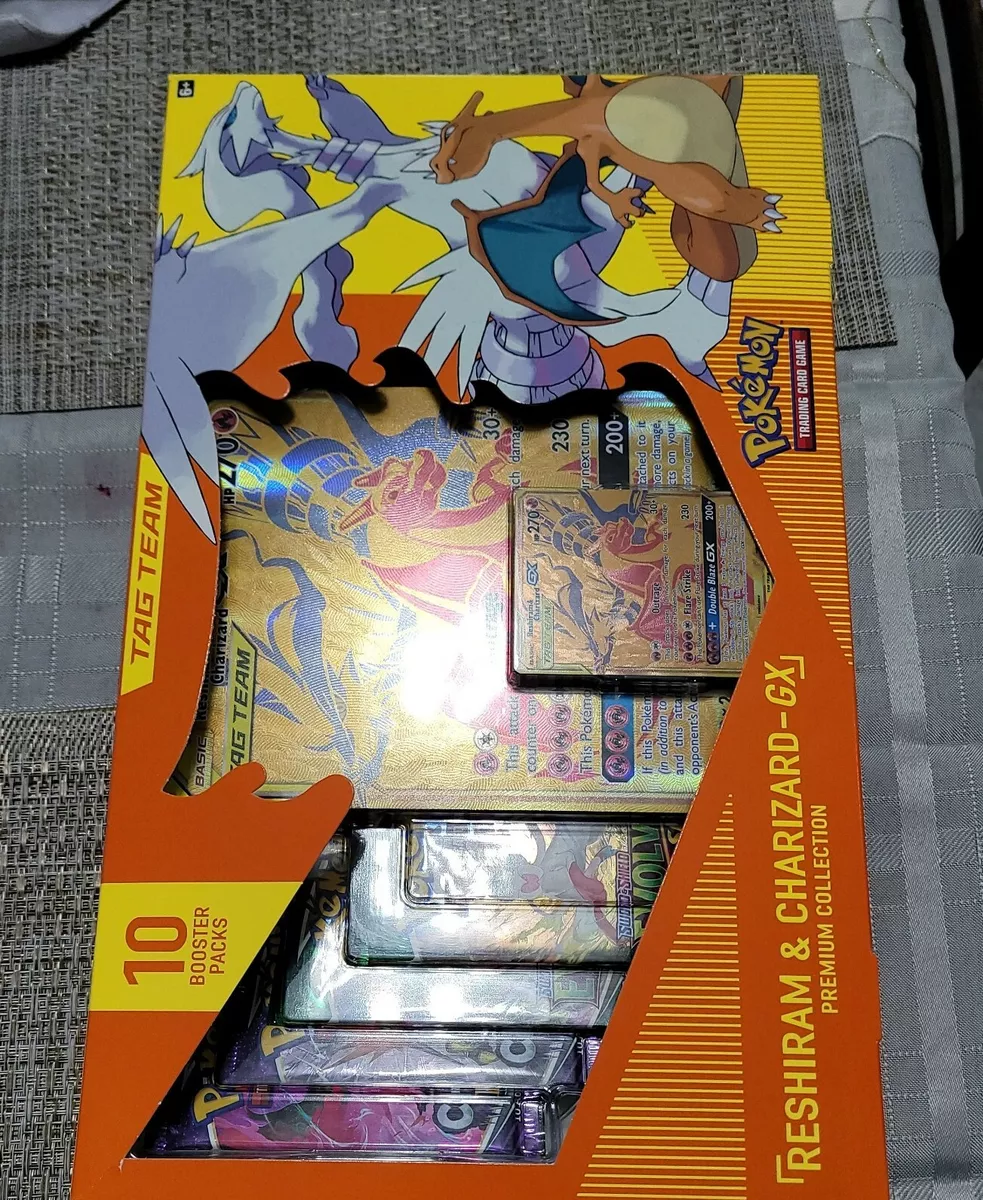 Pokemon Reshiram & Charizard GX Premium Collection Box