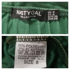 Nasty Gal Bare in Mind Off Shoulder Mini Dress Green 4