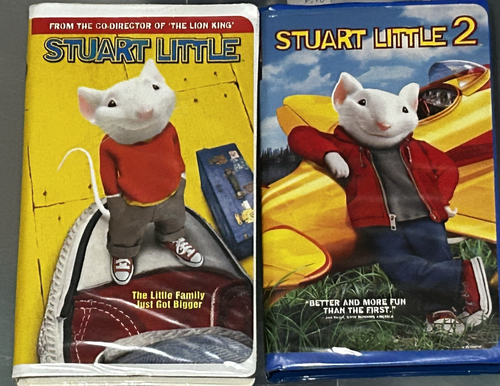 Stuart Little 1 & 2 VHS 2000 Release In Clamshell Case Classic Children Movies