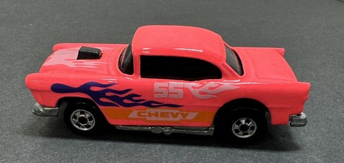 Vintage 1978Hot Wheels Blackwalls ‘55 Chevy Bel Air 1:64 Car Pink Diecast