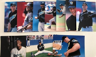 1998 Tampa Bay Rays Pinnacle Baseball Snapshots 4''x6'' Gloss Photos - You Pick