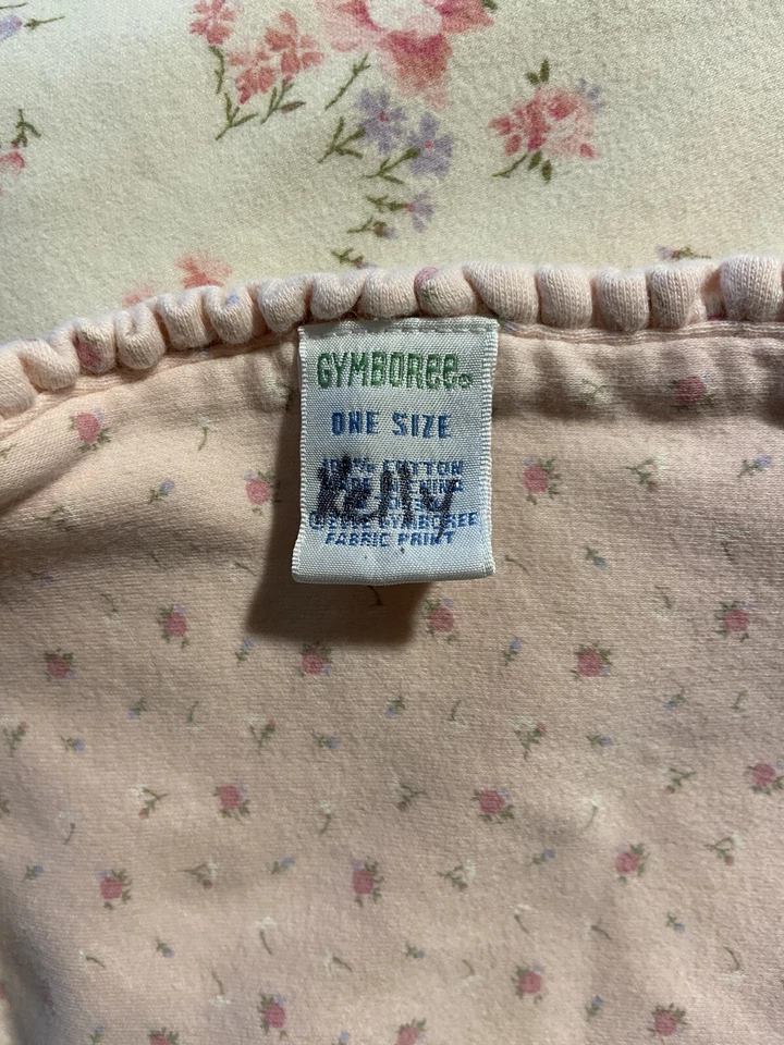 Manta de Colección Gymboree 2002 Spring Is In The Air Floral Bebé Niña Rosa Crema Foto 4 de 4