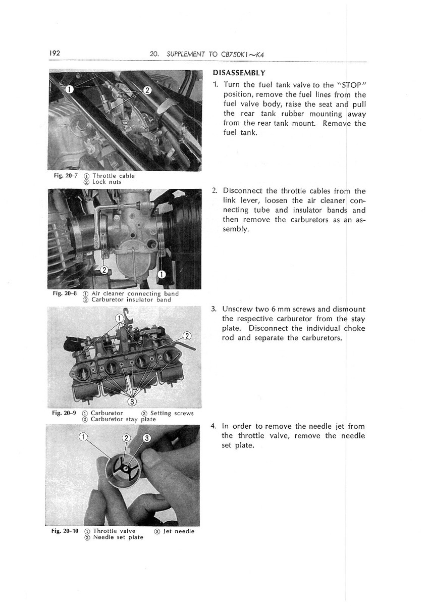 CB750F サービスアーカイブス 1975-1978 Honda CB750F CB750 F Super Sport Paper Workshop Manual