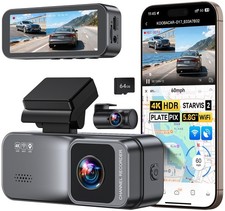4K/2.5K Dash Cam Front and Rear, Dual Dash Camera for Cars, Included 64GB Car...