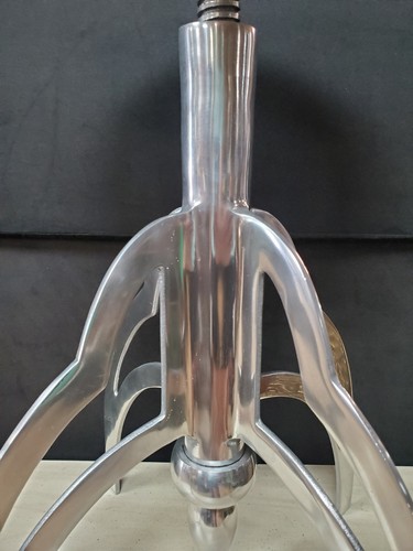 Vintage Aluminum Adjustable Round Stool 21.5"-28.5" H - Picture 14 of 20