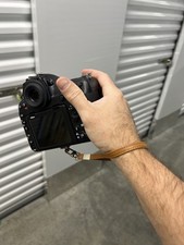 Set of 2 Leather Hand Wrist Strap Lanyards for DSLR Camera Tan Black Options