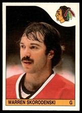 1985-86 O-Pee-Chee Warren Skorodenski Rookie Chicago Blackhawks #255
