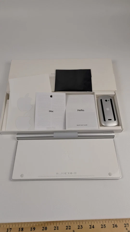 Apple Mac Wireless Keyboard (A1314) and Magic Mouse (A1296) Combo - Image 4 of 4