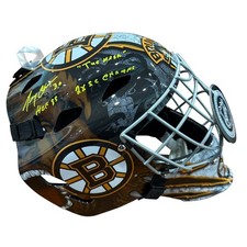 Gerry Cheevers Autographed Boston Bruins Full Size Goalie Mask w/ "HOF 85, The M
