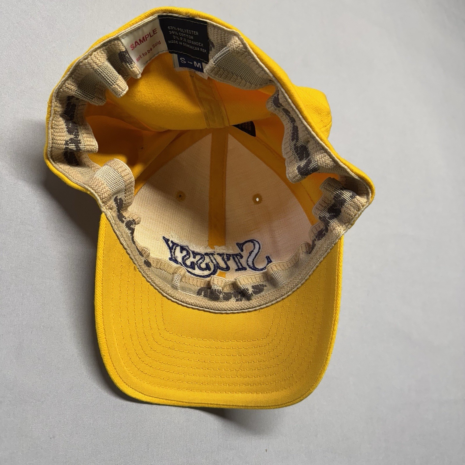 Vintage Y2K Stussy SAMPLE Los Angeles Lakers Hat Kobe Bryant #8 Size S/M RARE image 7