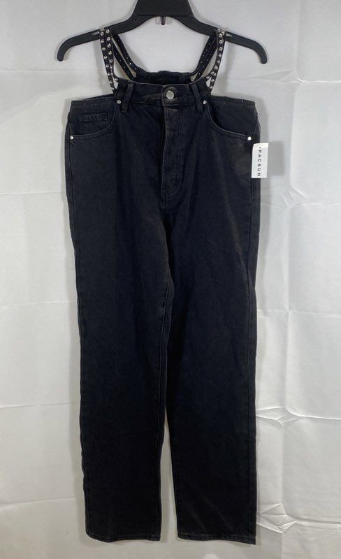 Kendall + Kylie for PacSun Women's Black Studded Cut Out Waist Jeans NWT Sz 27