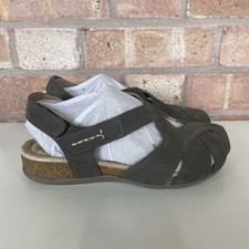 Image of Hotter Catskill II Wide Sandals UK Size 4 EXF Khaki Nubuck