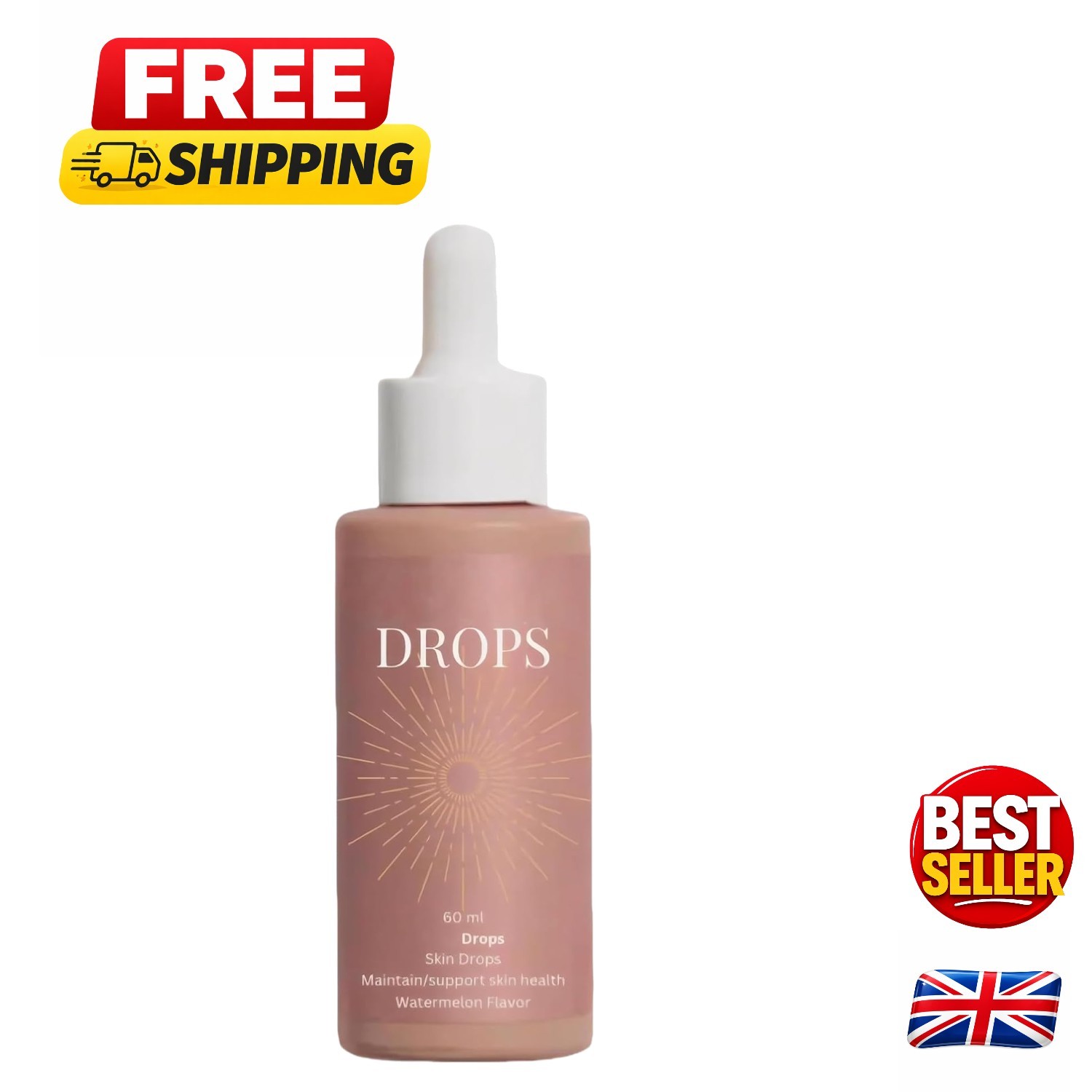 60ml Streak-Free Tanning Drops: Nourishing Sunless Tan for All Skin Types