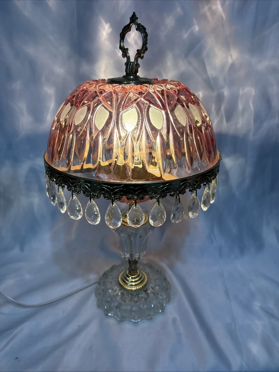 アンティーク ファヴリルガラス Quezell イリデッセンス ブロンズランプ Iridescent Lamp In Antique Lamps for sale | eBay