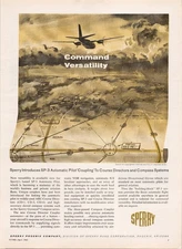 Sperry SP-3 Automatic Pilot Print Ad 1962 Vintage Aviation Aviation