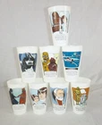 Complete Set of 8 Vtg 1977 Star Wars Plastic Collectors Cups Coca-Cola