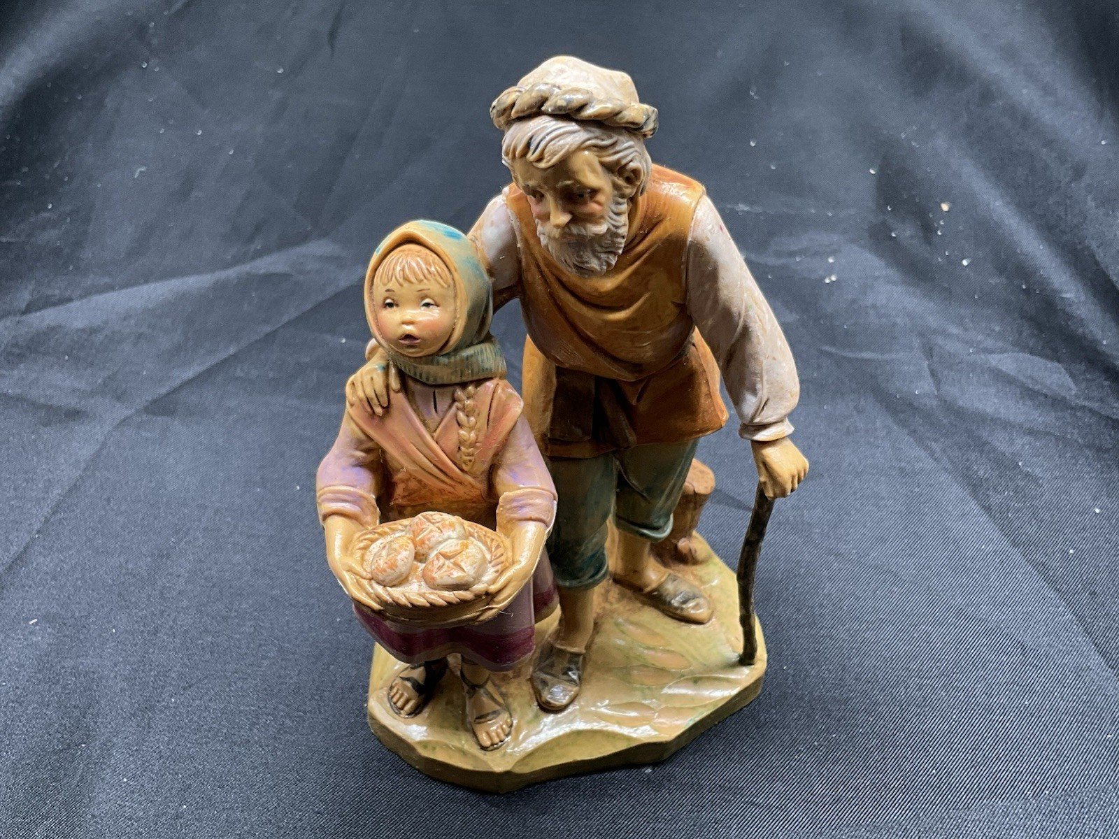 Fontanini  Nativity 5” Abigail & Peter - LE, 1993 Italy #65274 Box & Story Card