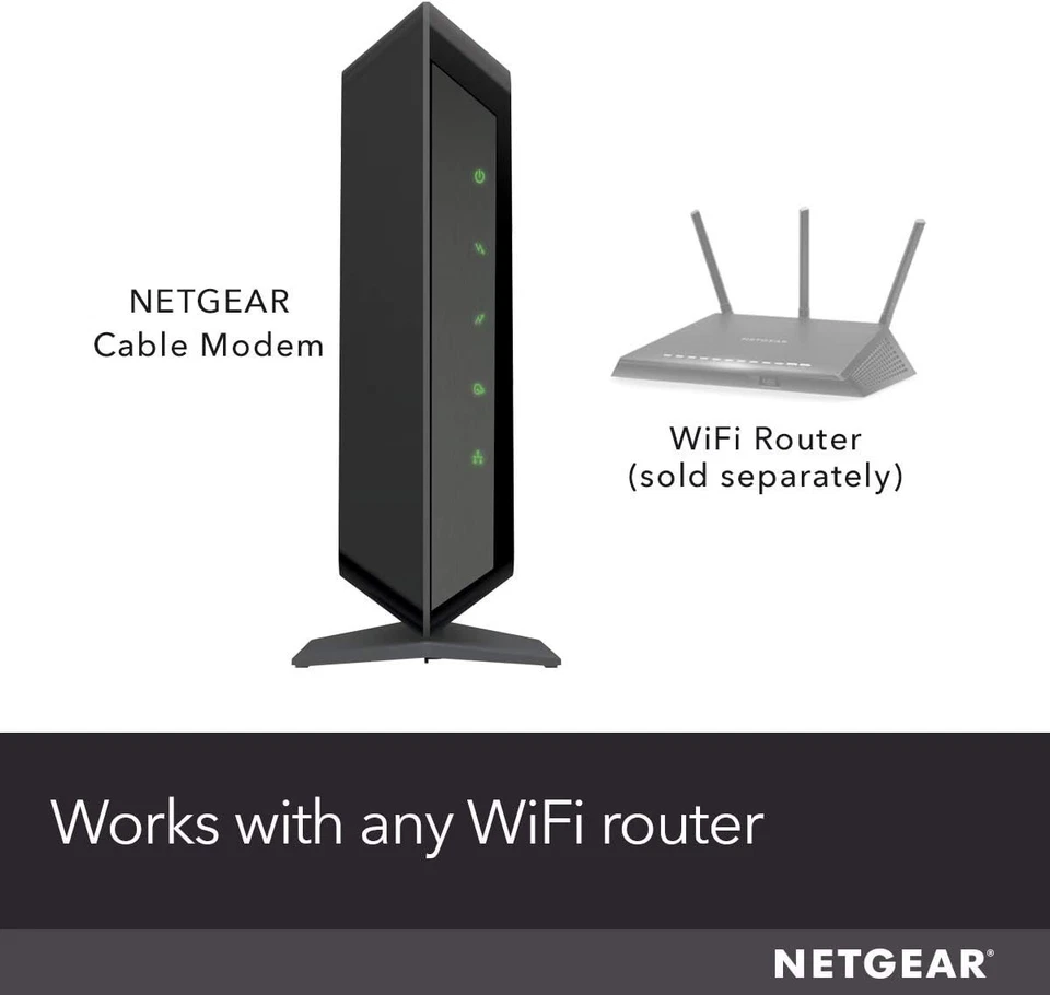 Netgear DOCSIS 3.0 32x8 High Speed Cable Modem - Image 3 of 4