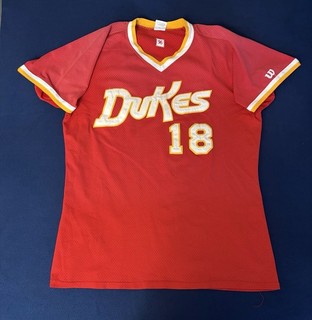 Dodgers Game Used Jersey Albuquerque Dukes 1996 Red Size 46 Wilson Rare Nice!