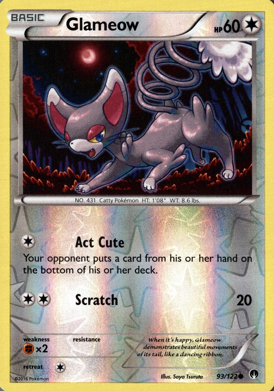 XY - BREAKpoint #93/122 Glameow