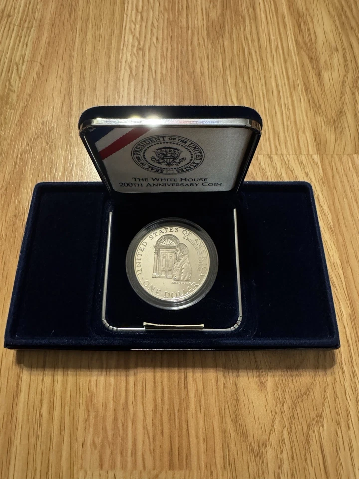 1992 The White House 200th Anniversary Coin Proof Silver Dollar w/Box & COA - Image 3 of 3