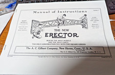 NEW COPY 1929 WHITE TRUCK 6, 7, 7 1/2,9 PLUS MAKE 10 A.C. GILBERT ERECTOR SET