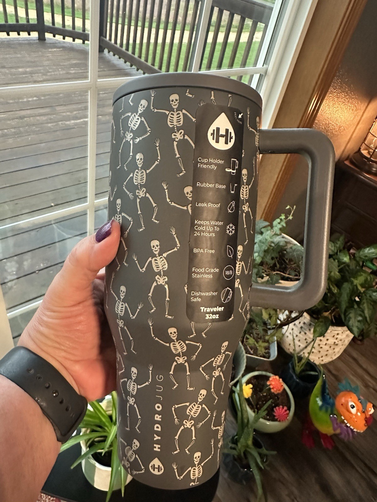 Hydrojug Traveler 32oz Glow N Dark DEAD SERIES, NIB, Sold Out Fast Shipping