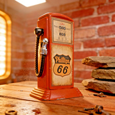 6.5"x4" Cast Iron "Phillips 66 Gas Pump" Coin Bank...Ships Free!