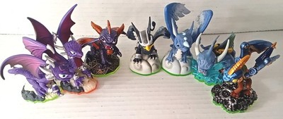 Activision Skylanders Lot Of 7 Dragon Figures