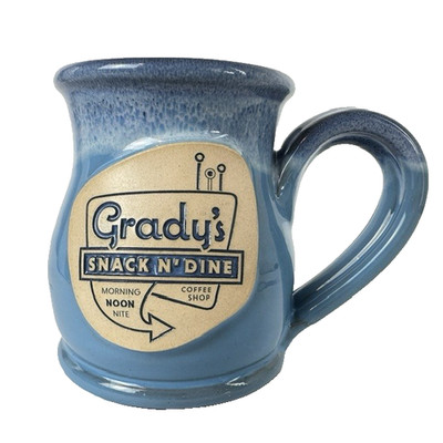 Deneen Pottery Grady's Snack N' Dine Mug/Cup Retro Coffee Shop Hand Thrown