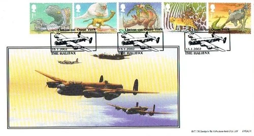 2002 the just so stories BOMBERS british heritage FDC