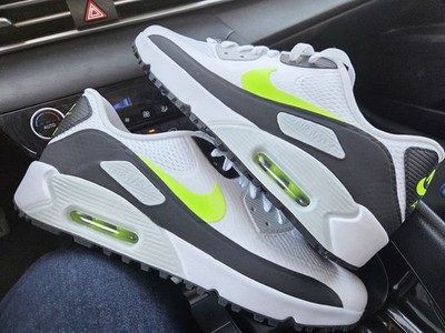 New Nike Air Max 90 G Golf Mens sz 10.5 White Lime Black Shoes HV9305 103