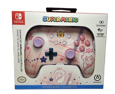 PowerA Nintendo Switch Controller Enhanced Wireless Princess Peach Super Mario