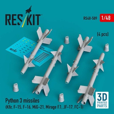 ResKit RS48-509 1:48 Python 3 Raketen (4 Stück)