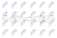 NTY Antriebswelle NPW-MS-098 FüR Mitsubishi Lancer 7 CS9A CS9W