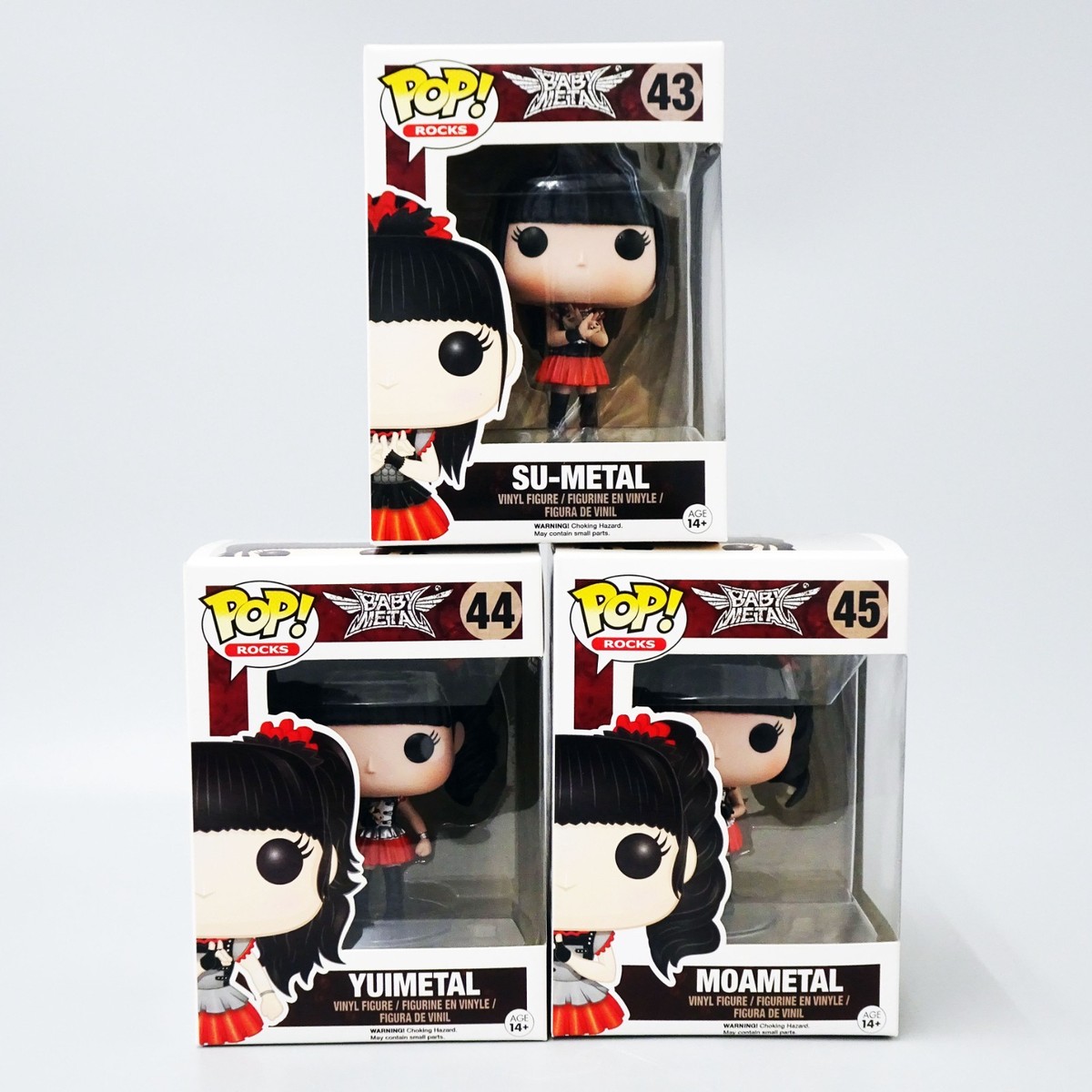 FUNKO POP!ROCKS BABYL ベビーメタル　フィギュア FUNKO POP! ROCKS BABYMETAL SU #43 YUI #44 MOA #45 SET OF 3 Vinyl