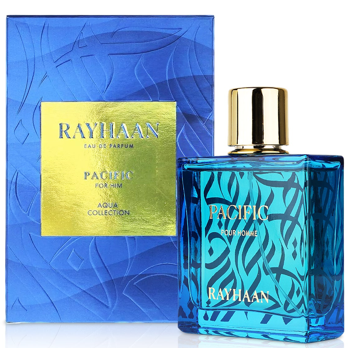 香水(男性用) RAYHAAN PACIFIC Eau De Parfum 100ml Rayhaan Pacific Eau de Parfum EDP Spray for Men 3.4 oz / 100