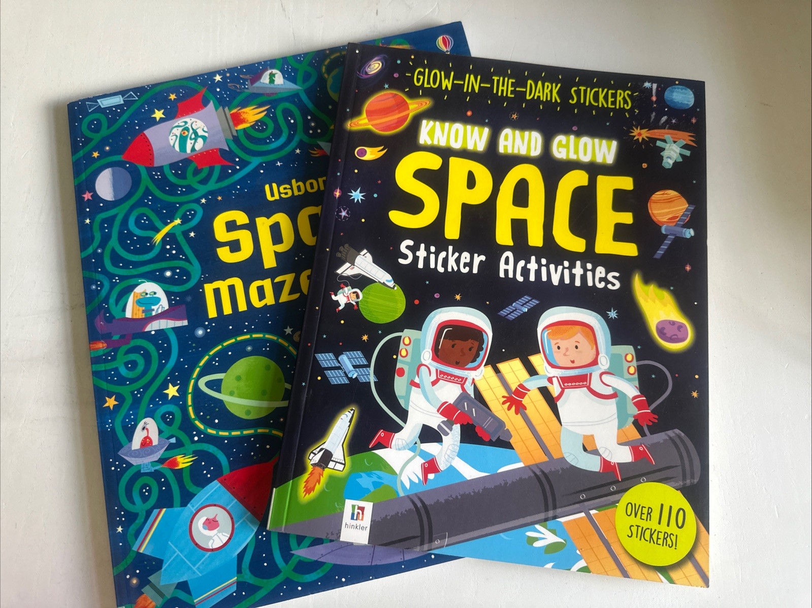 Usborne Space Maze Book By Kirsteen Robson And Space Sticker Activities Book