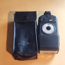 Minolta Auto 128 Camera Photo Flash Unit With Case Untested