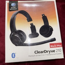 Rand McNally ClearDryve 210 Premium Convertible Noise-Cancelling Black Headset
