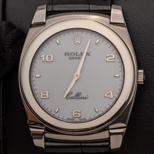 Orologio Rolex Cellini 5330 36 mm quadrante bianco oro bianco 18 carati