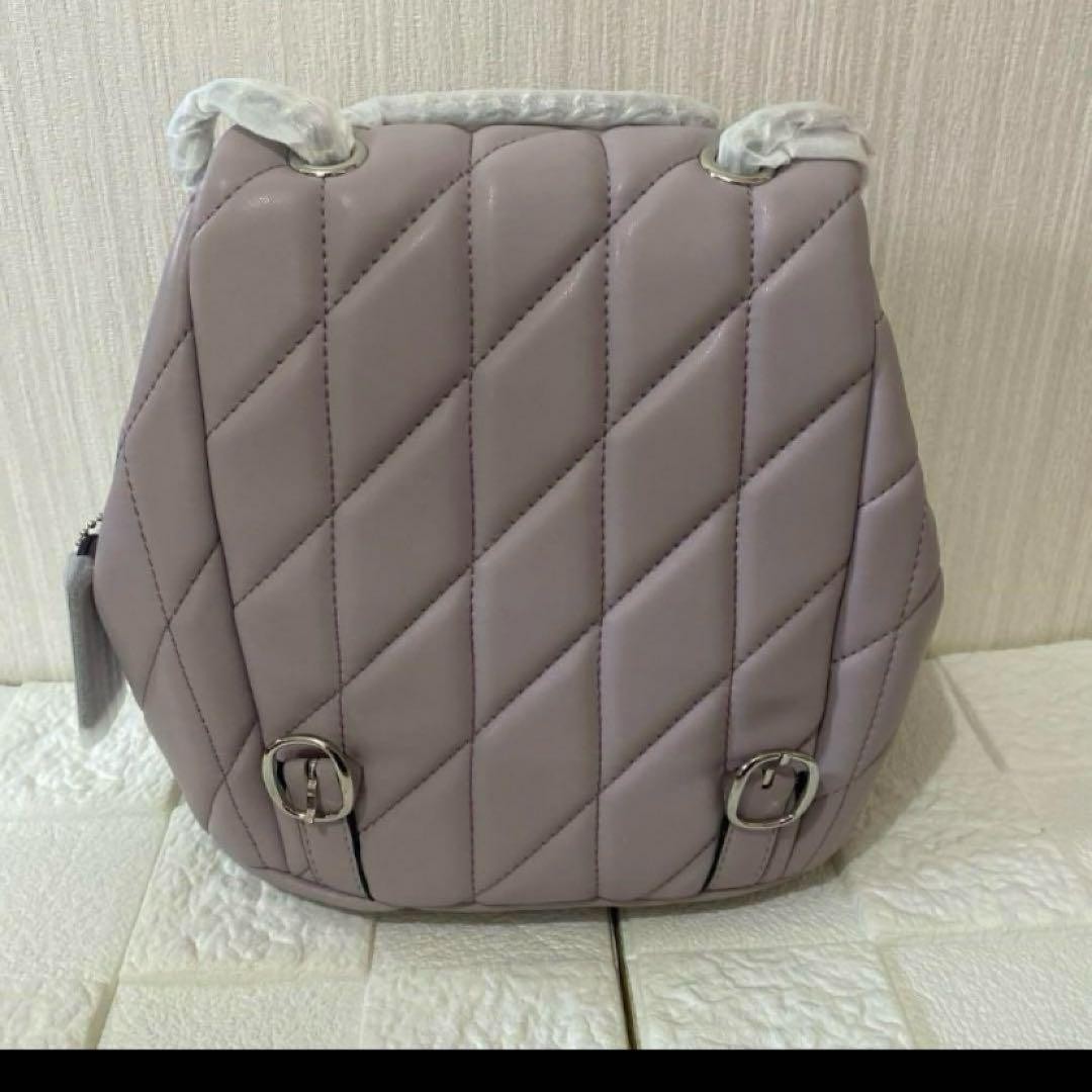 COACH Tabby Quilted Backpack Light Purple CU077 Outlet NEW