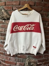 Vintage 90s Coca Cola Crewneck Sweatshirt L Distressed