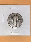 STANDING LIBERTY silver QUARTER, No visible Date