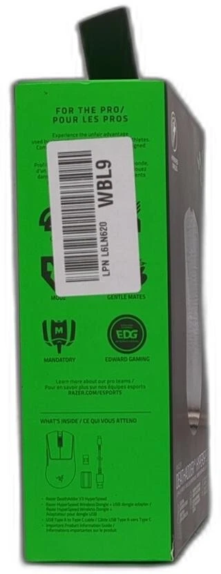 Razer Deathadder V3 Hyperspeed Wireless Gaming Mouse: 55g Lightweight - Usb C - Image 3 of 4