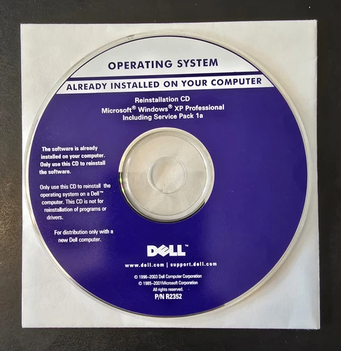 Dell Operating System Reinstallation CD Windows XP Professional W/Srvc. Pk. 1a - Picture 2 of 4