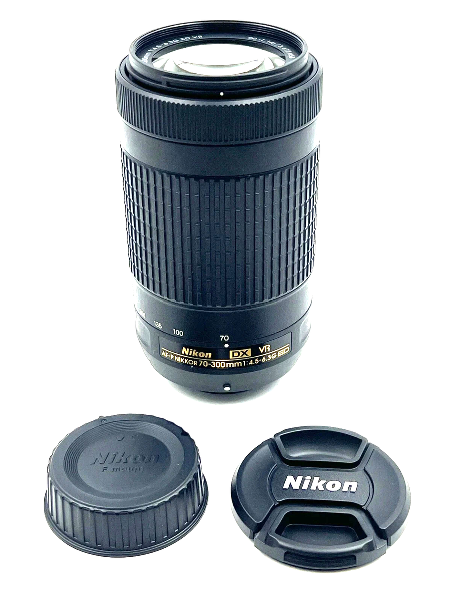 Nikon AF-P DX NIKKOR 70-300mm F/4.5-6.3G ED VR w/Caps [Exc+++++