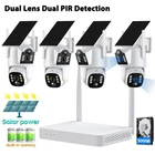 Solar Battery Powered Wireless WiFi Outdoor Pan/Tilt Home Security Camera System