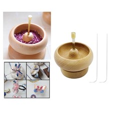 Perle en bois Spinner Bead Loader w / Aiguilles de perles pour projeter